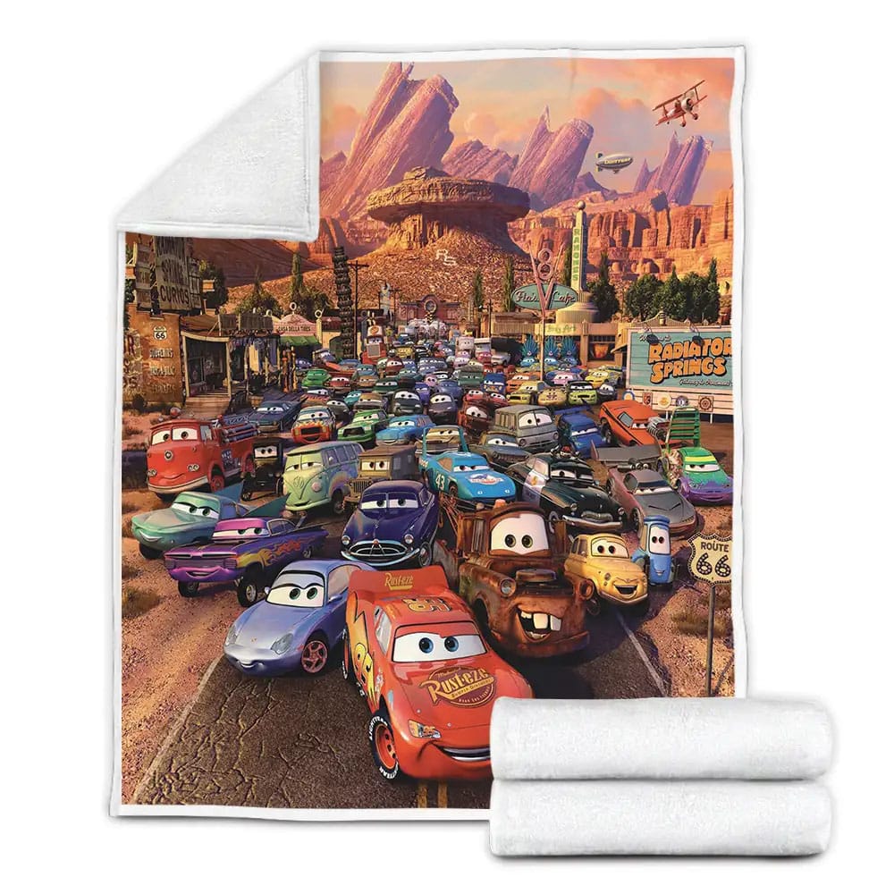 Lightning Mcqueen Cars Fleece Blanket Perfect 