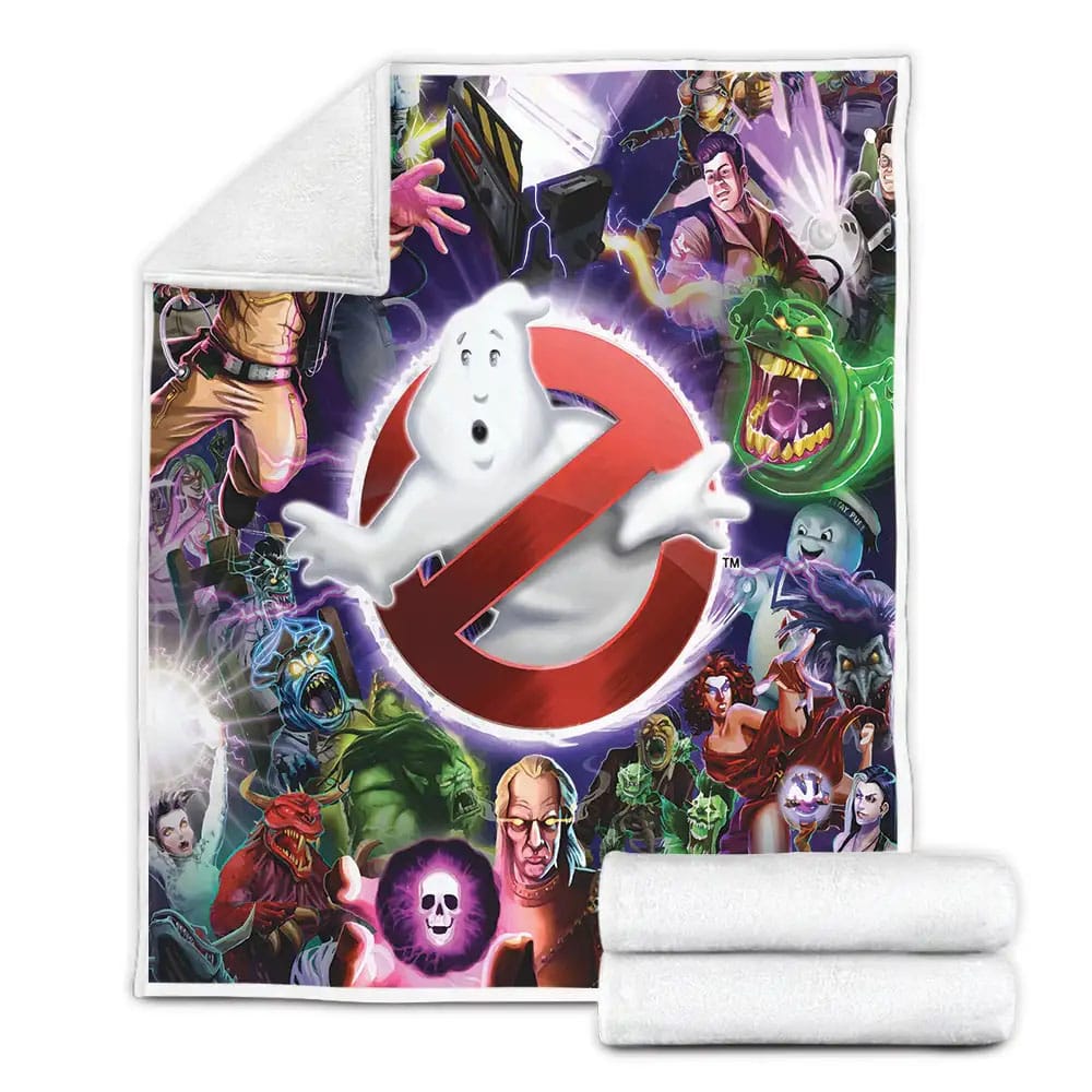 Ghostbusters Fleece Blanket Gift For Wife Husband Besties