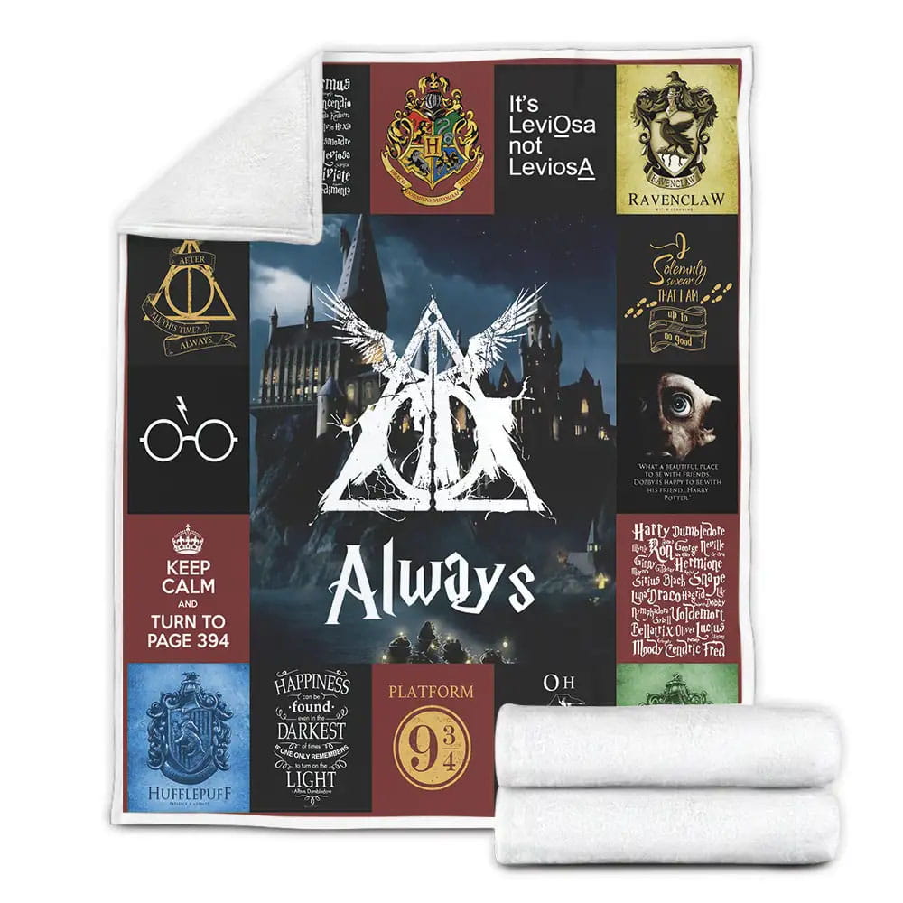 Harry Potter Fleece Blanket Gift For Wife Husband Besties
