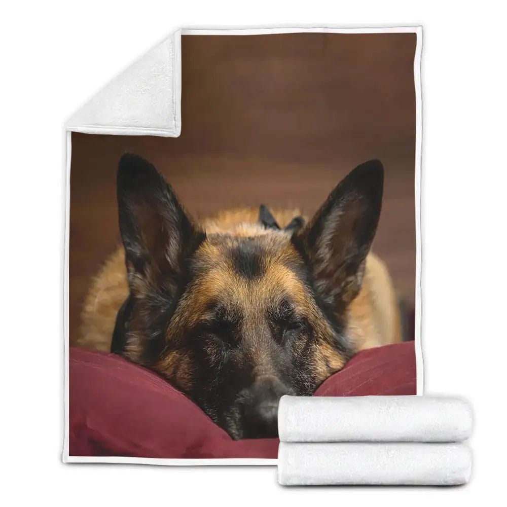 German Shepherd Lovely Fleece Blanket Perfect 