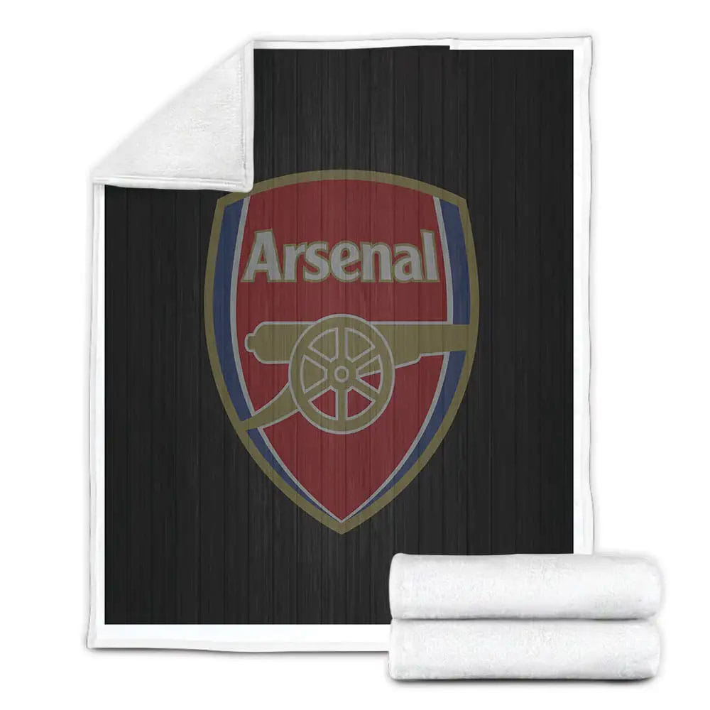 Arsenal Logo Fleece Blanket Gift For Wife Husband Besties