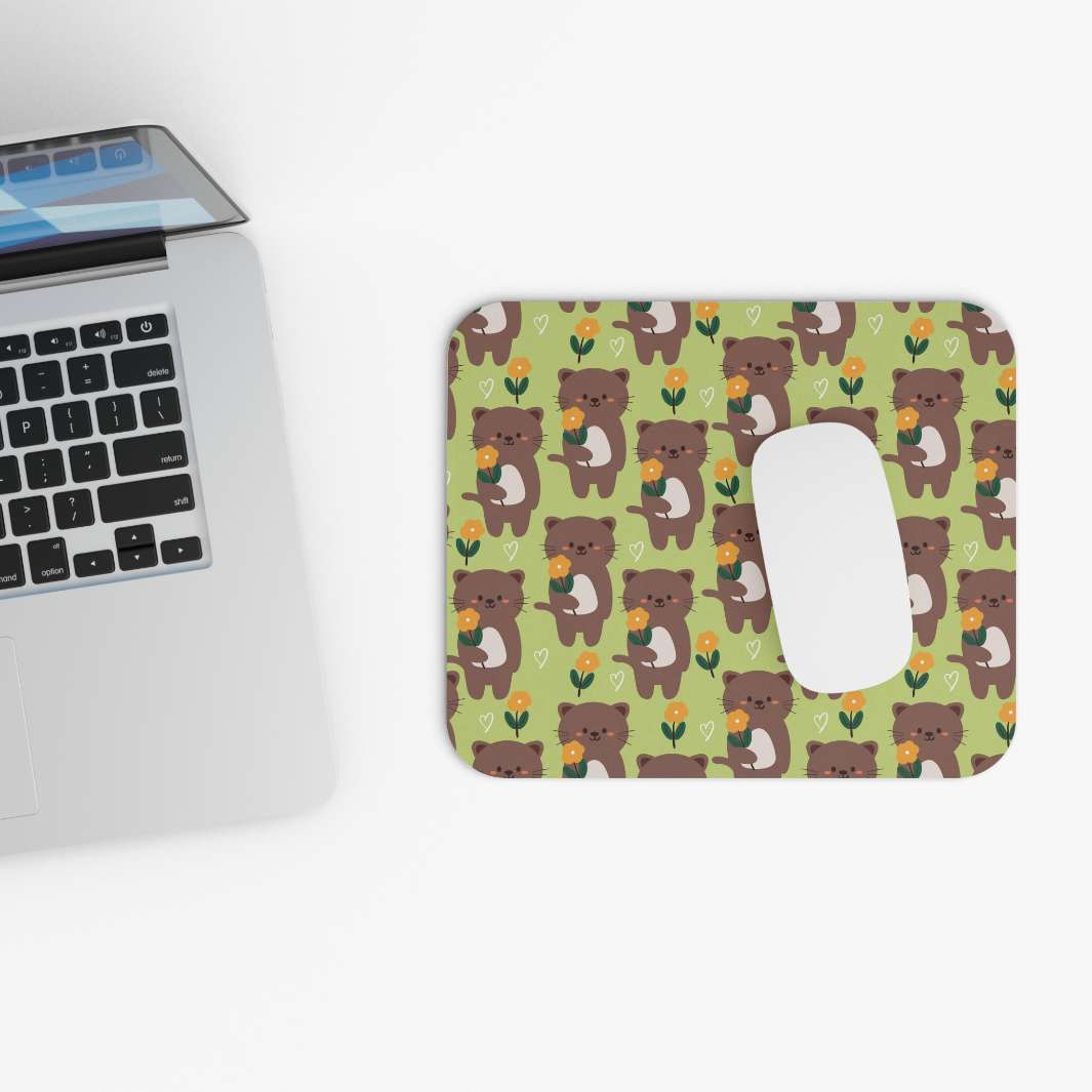 Allleftout Kitty Bloom Mouse Pad