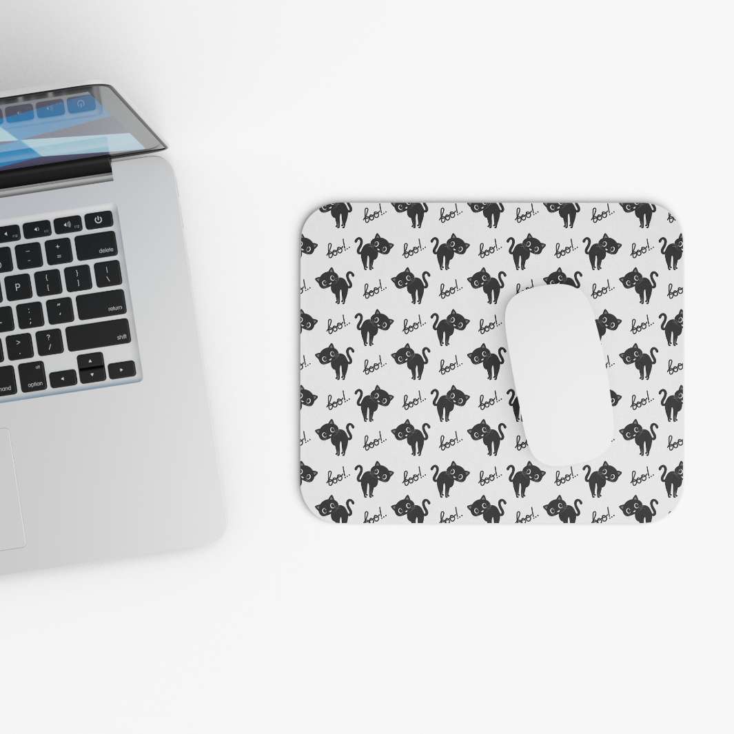 Allleftout Boo Kitty Mouse Pad