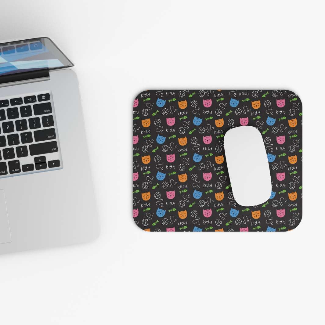 Allleftout Bright Kitty Mouse Pad