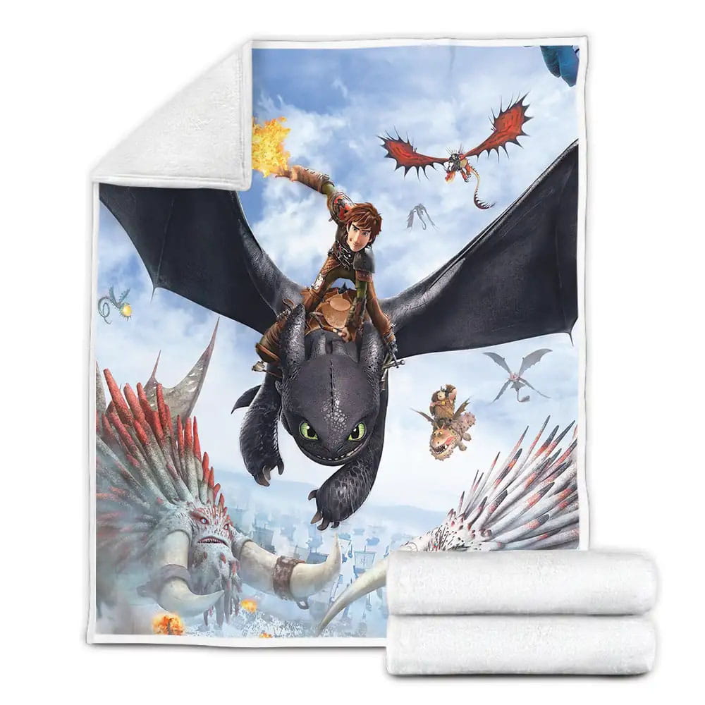 How To Train Your Dragons Fleece Blanket Perfect 