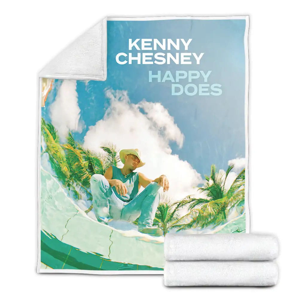 Kenny Chesney Happy Does Fleece Blanket Perfect 