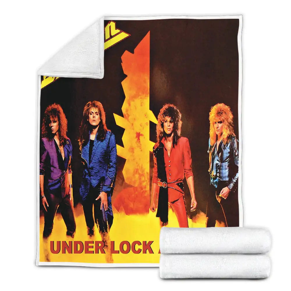 Under Lock And Key Dokken Fleece Blanket Perfect 