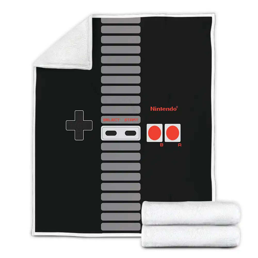 Nintendo Nes Controller Fleece Blanket Perfect 