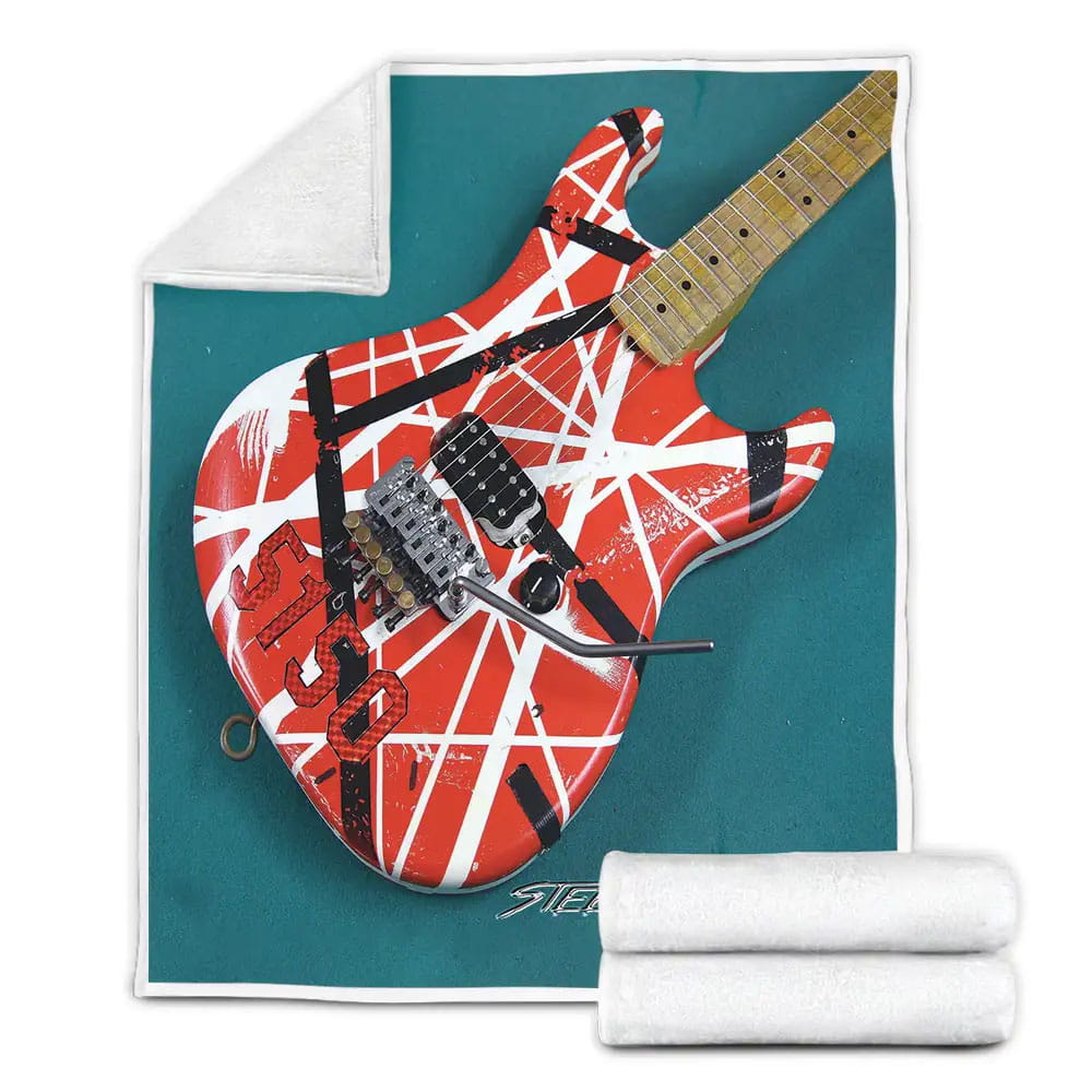 Hybrid Guitar Van Halen Fleece Blanket Perfect 