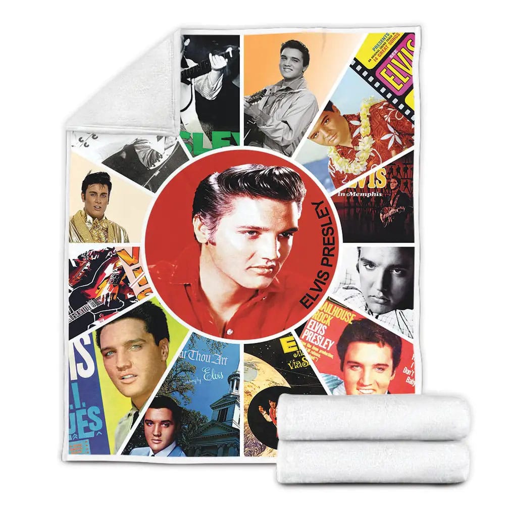 Elvis Presley Fleece Blanket Gift For Wife Husband Besties