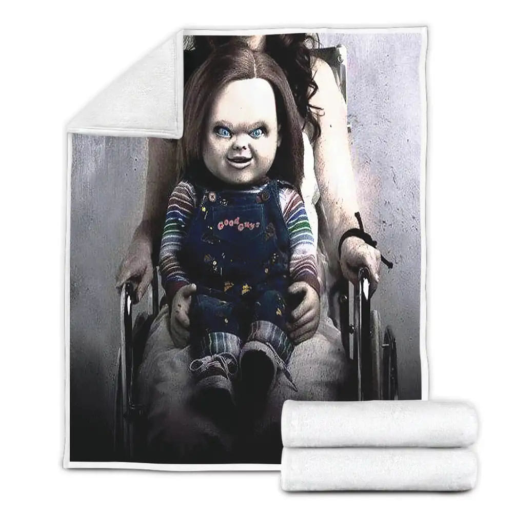 Curse Of Chucky Fleece Blanket Gift For Wife Husband Besties