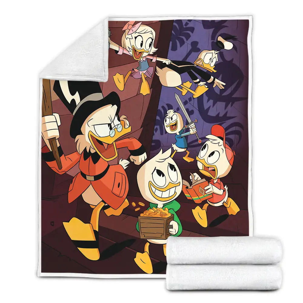 Ducktales Movie Poster 2s Fleece Blanket Perfect 