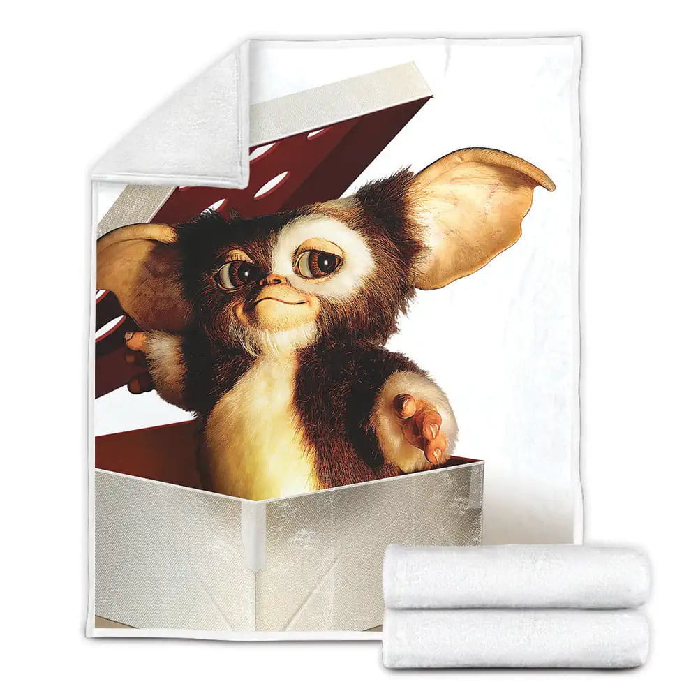 Gremlins White Background Fleece Blanket Perfect 