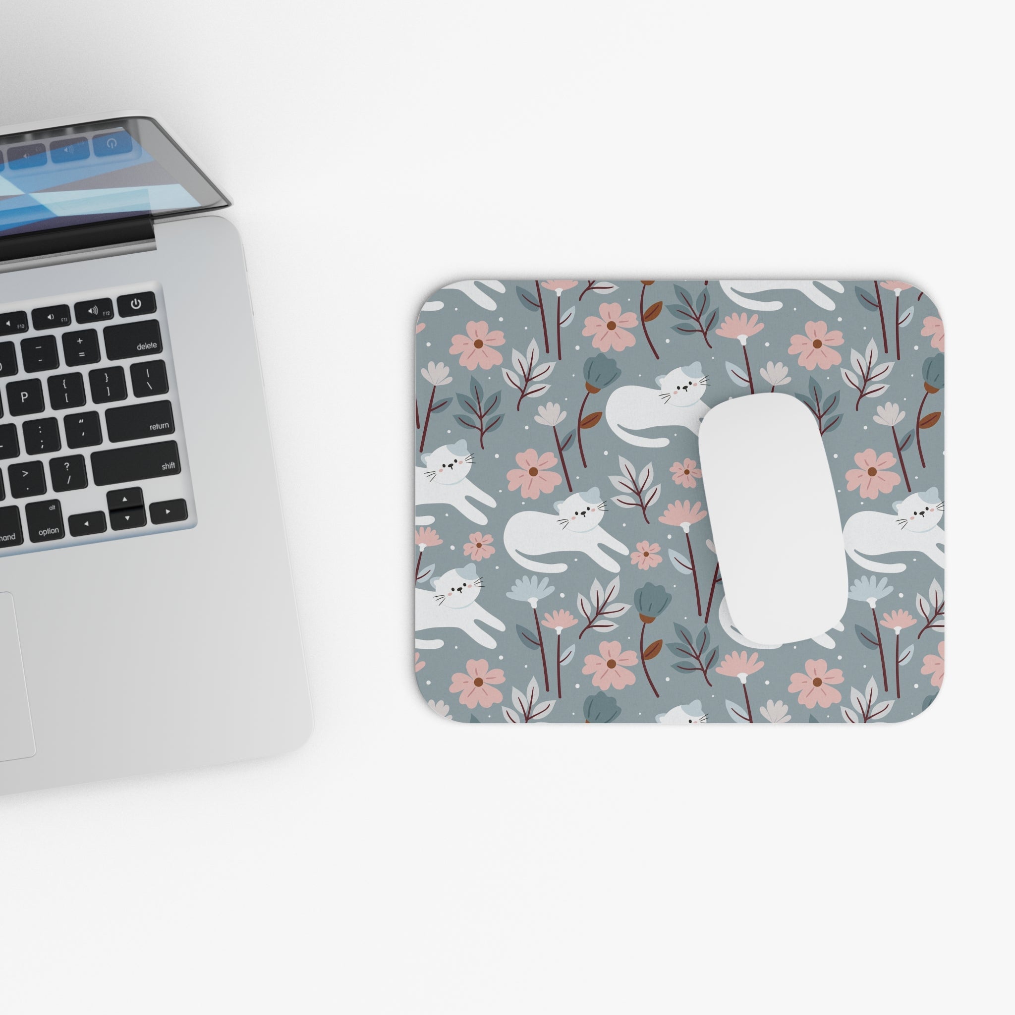 Allleftout Field Of Flowers Cat Mouse Pad