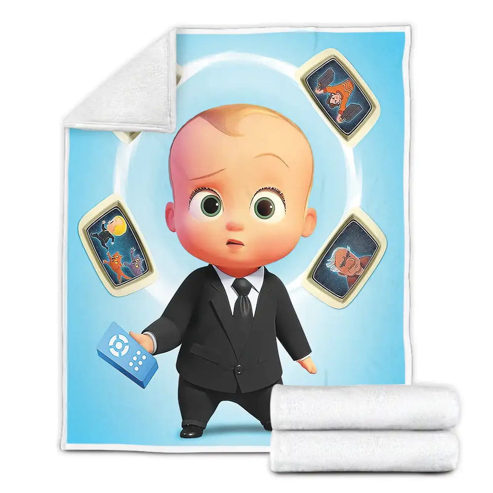 The Boss Baby Movie Poster Fleece Blanket Perfect 