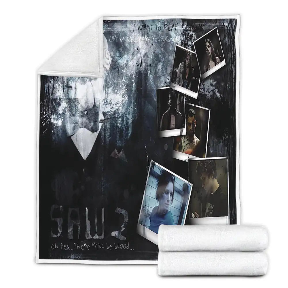 Saw Ii Movie Art Fleece Blanket Gift For Wife Husband Besties