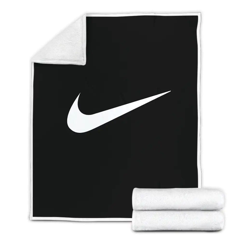 Nike Custom Logo Fleece Blanket Gift For Wife Husband Besties