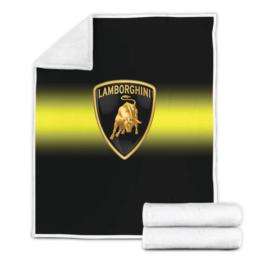 Lamborghini Logo Fleece Blanket Gift For Wife Husband Besties