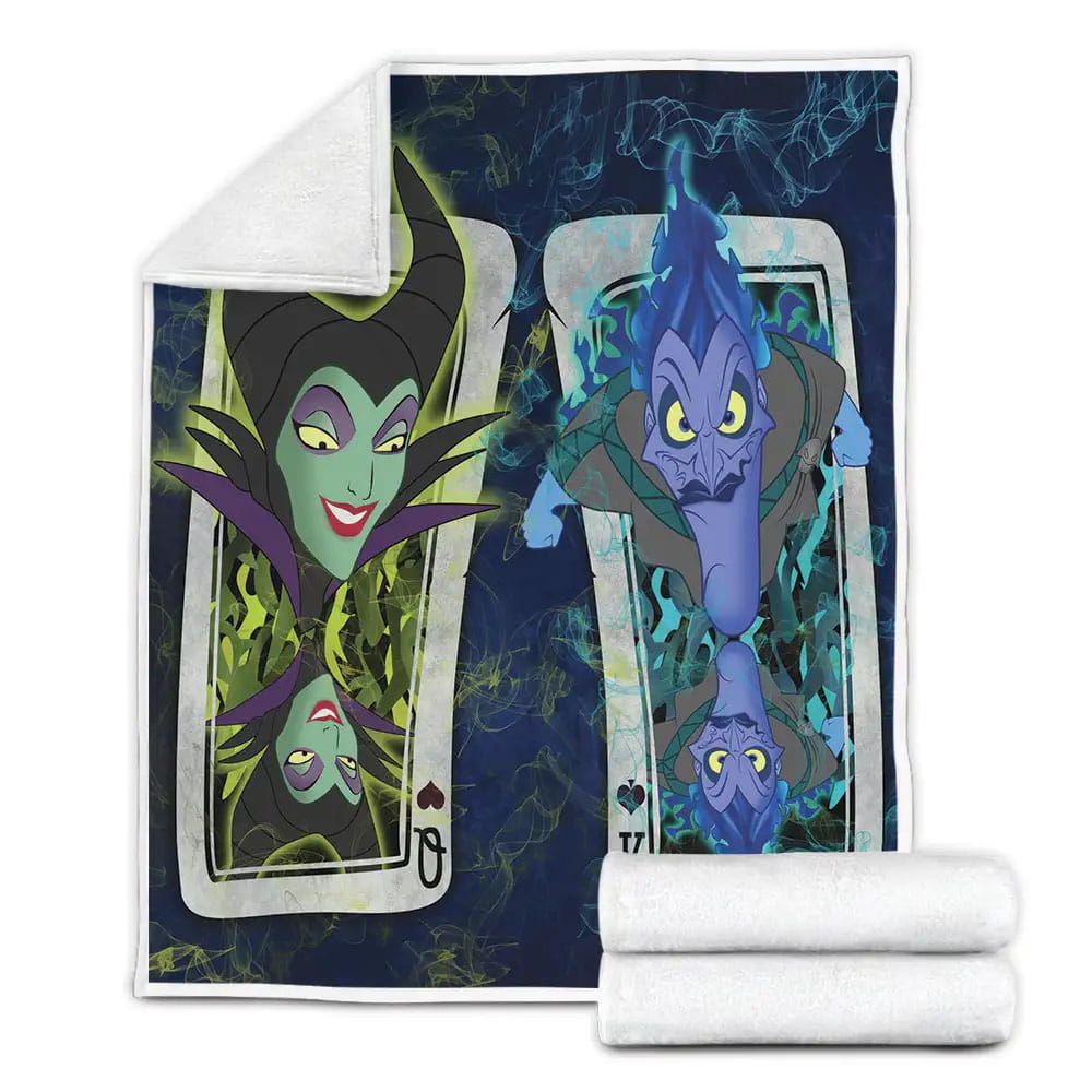 Maleficent Hades Fleece Blanket Gift For Wife Husband Besties
