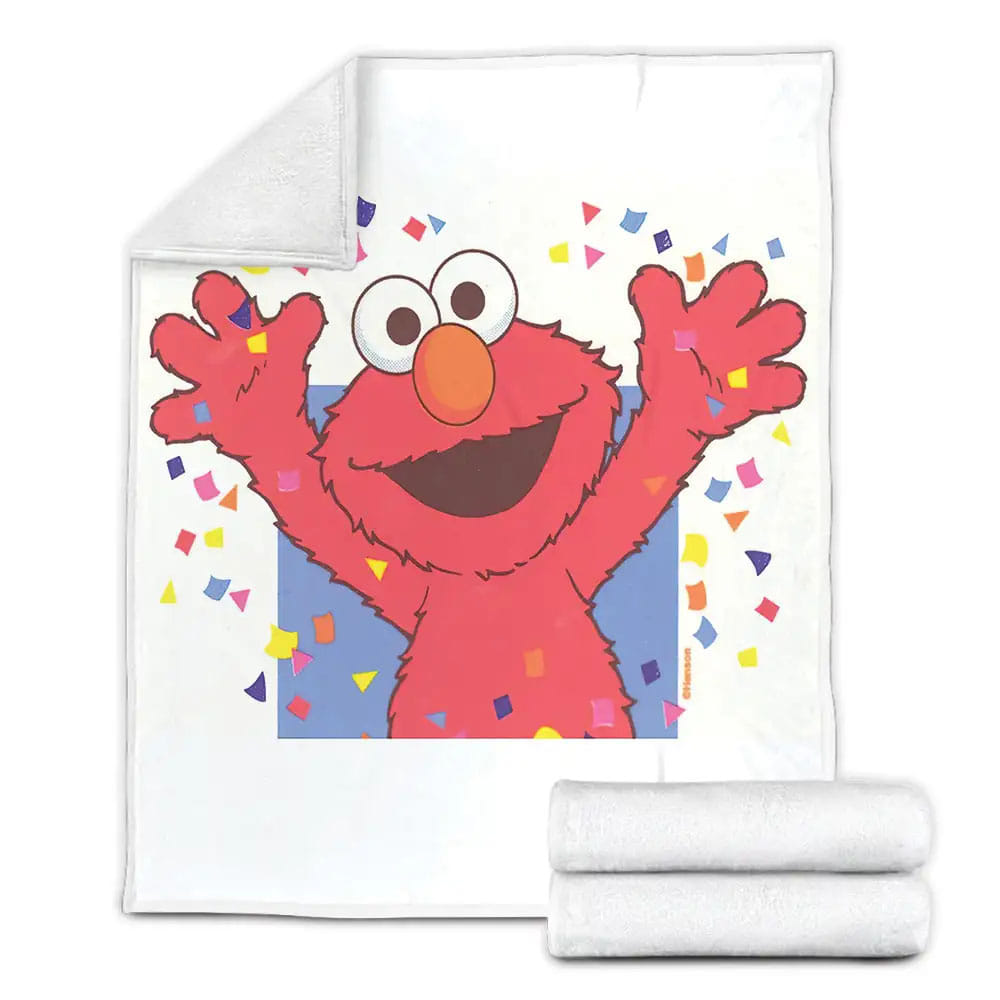 Sesame Street Cheering Elmo Fleece Blanket Perfect 