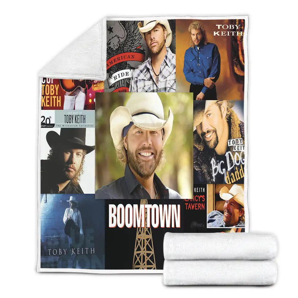 Toby Keith Albums Fleece Blanket Gift For Wife Husband Besties