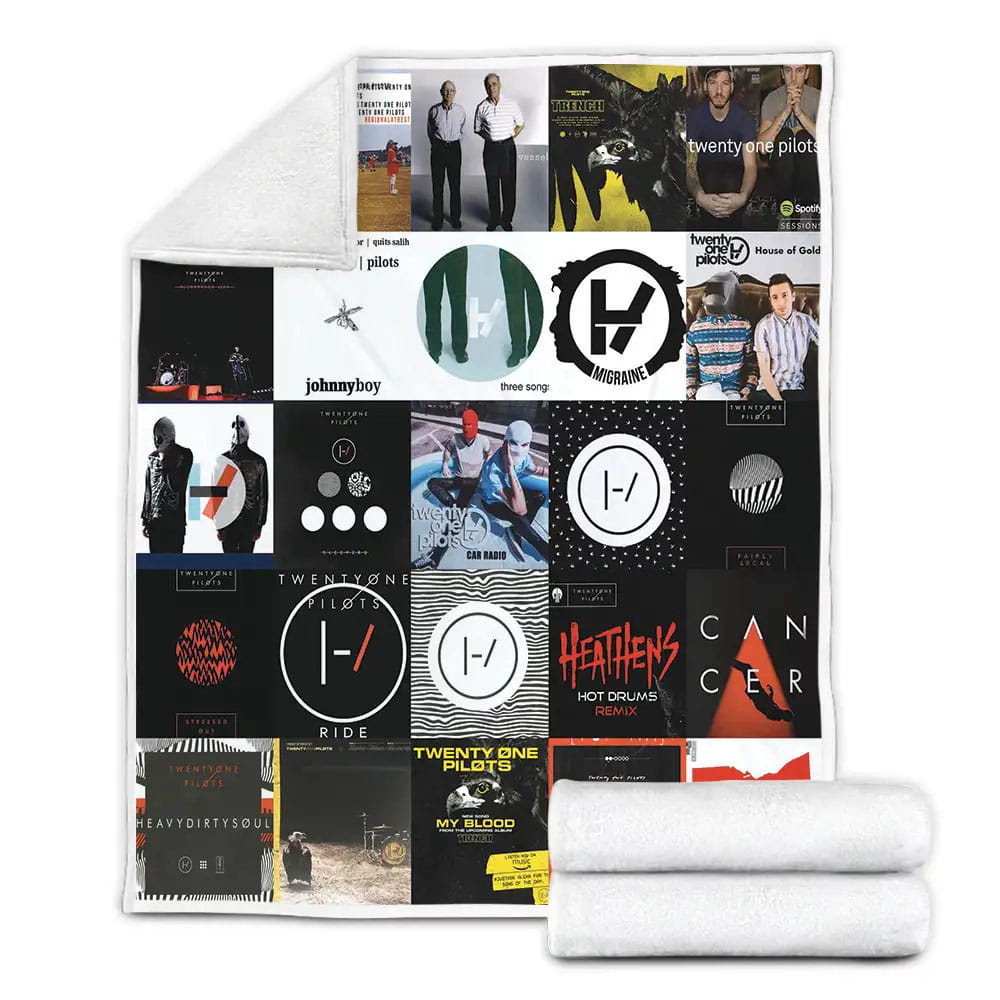 Twenty One Pilots Fleece Blanket Gift For Wife Husband Besties