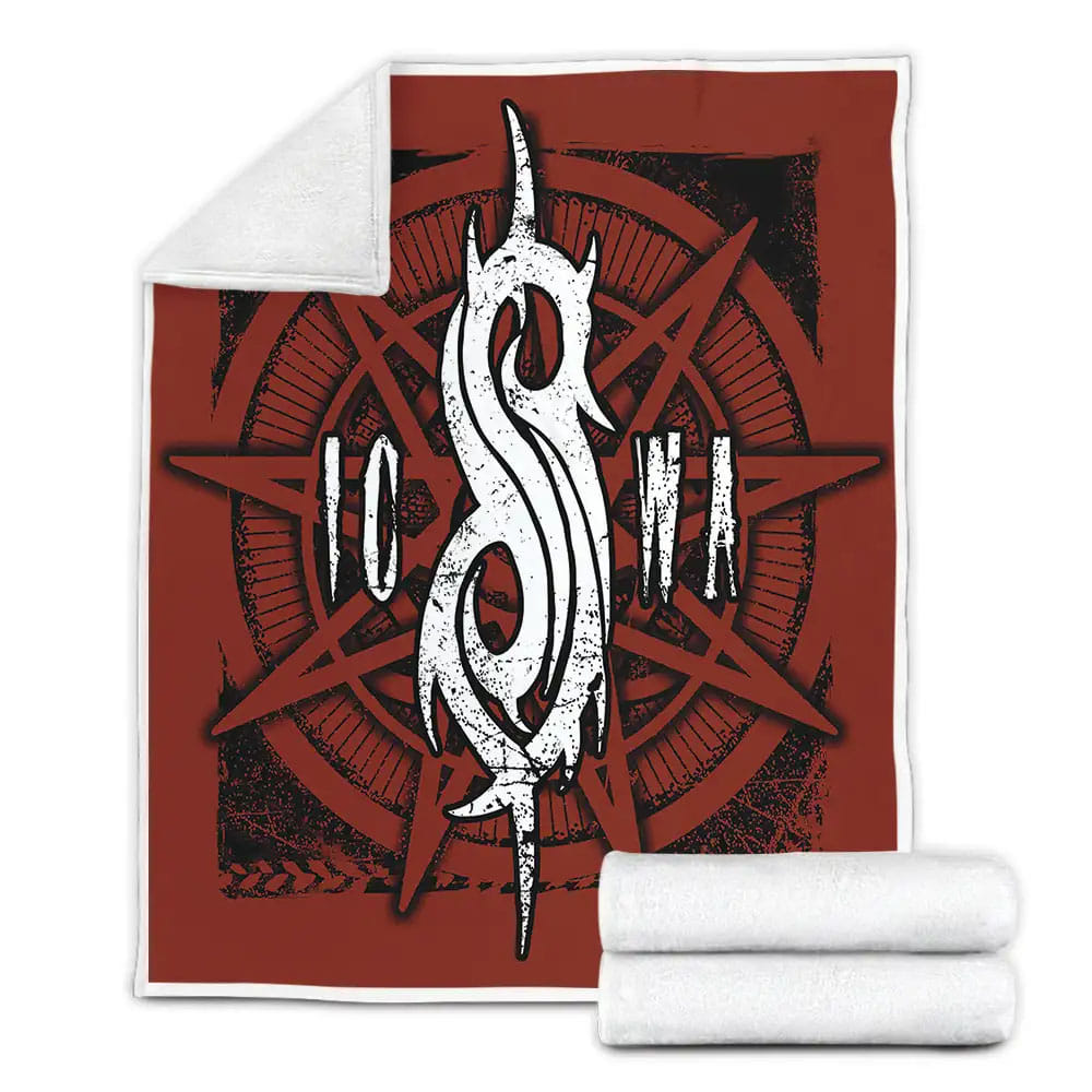 Slipknot Art Logo Fleece Blanket Gift For Wife Husband Besties