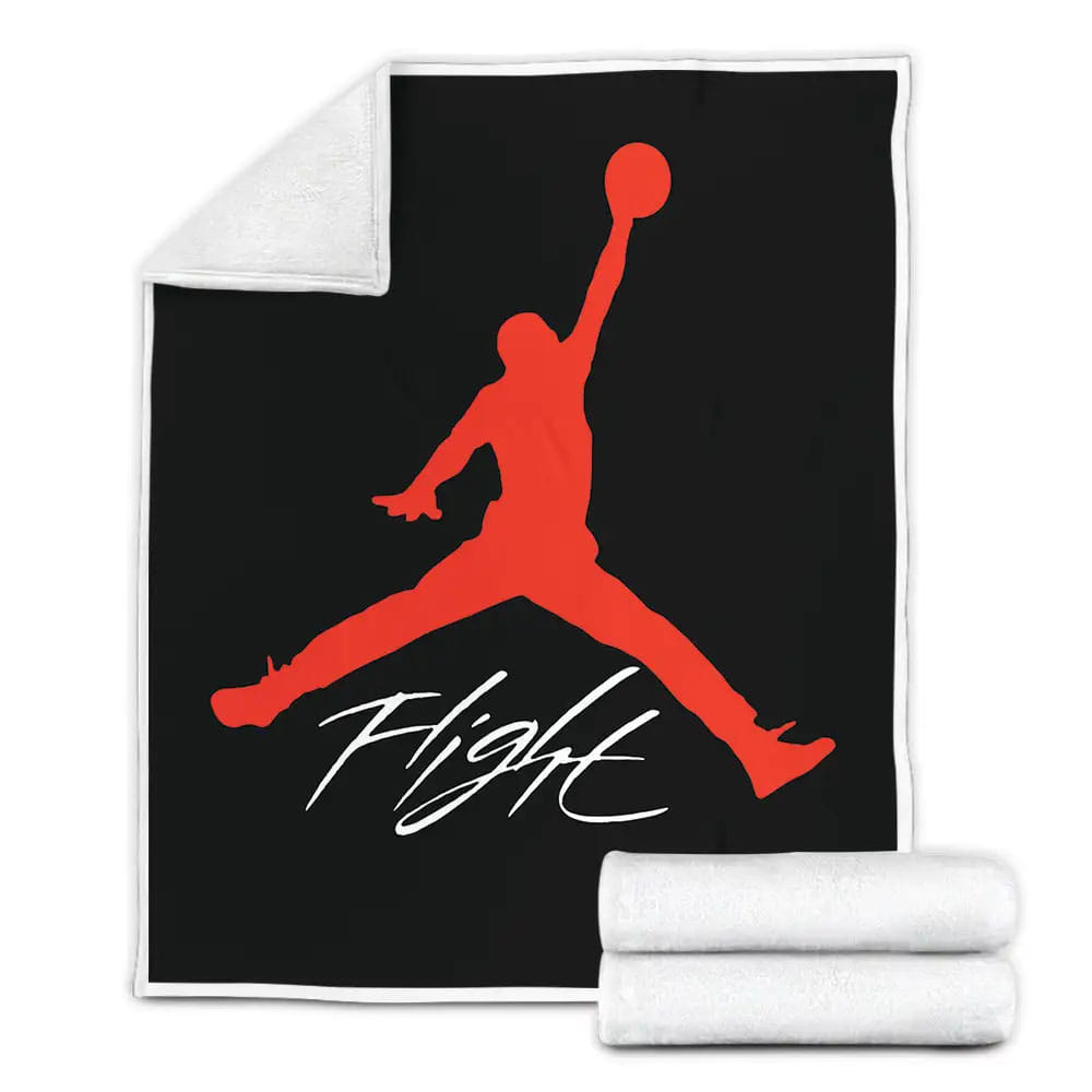 Basketball Flight Fleece Blanket Gift For Wife Husband Besties