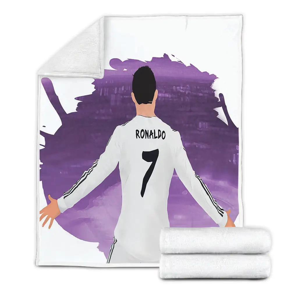Cristiano Ronaldo Fleece Blanket Gift For Wife Husband Besties