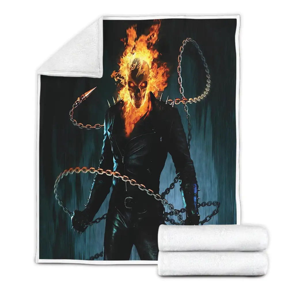 Penance Stare Of Ghost Rider Fleece Blanket Perfect 