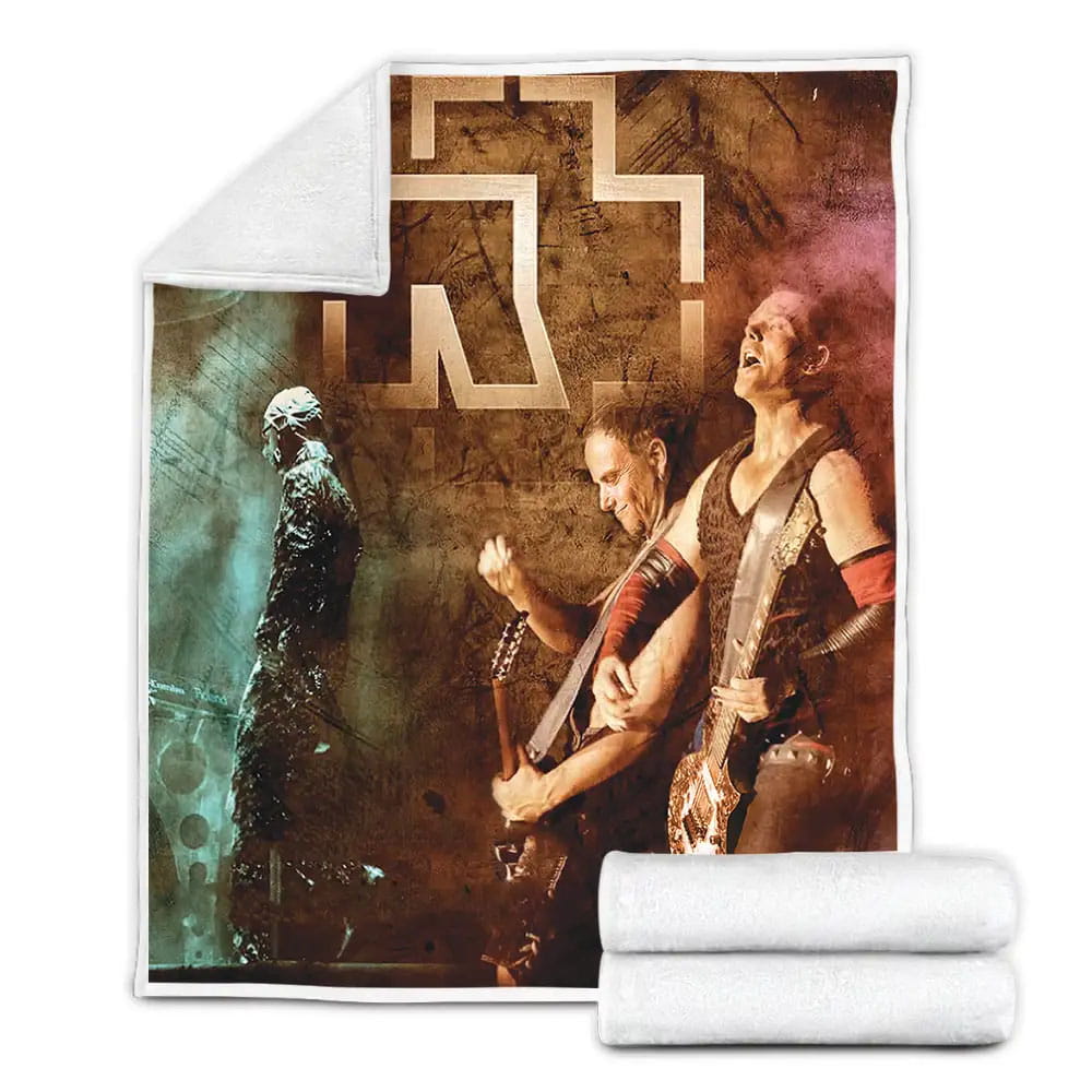 Rammstein Liveshow Fleece Blanket Gift For Wife Husband Besties