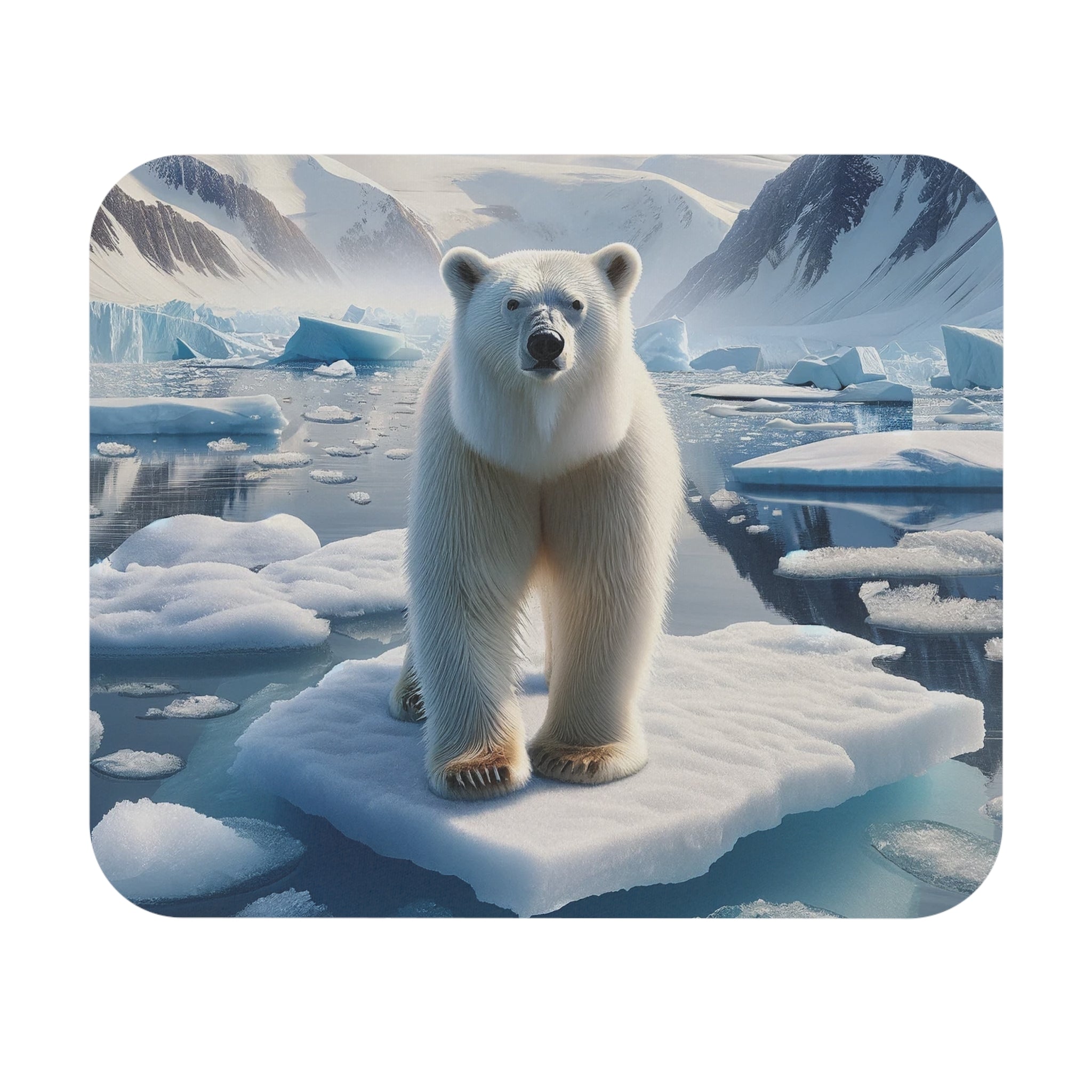 Allleftout Curious Icebear - Mouse Pad (Rectangle)