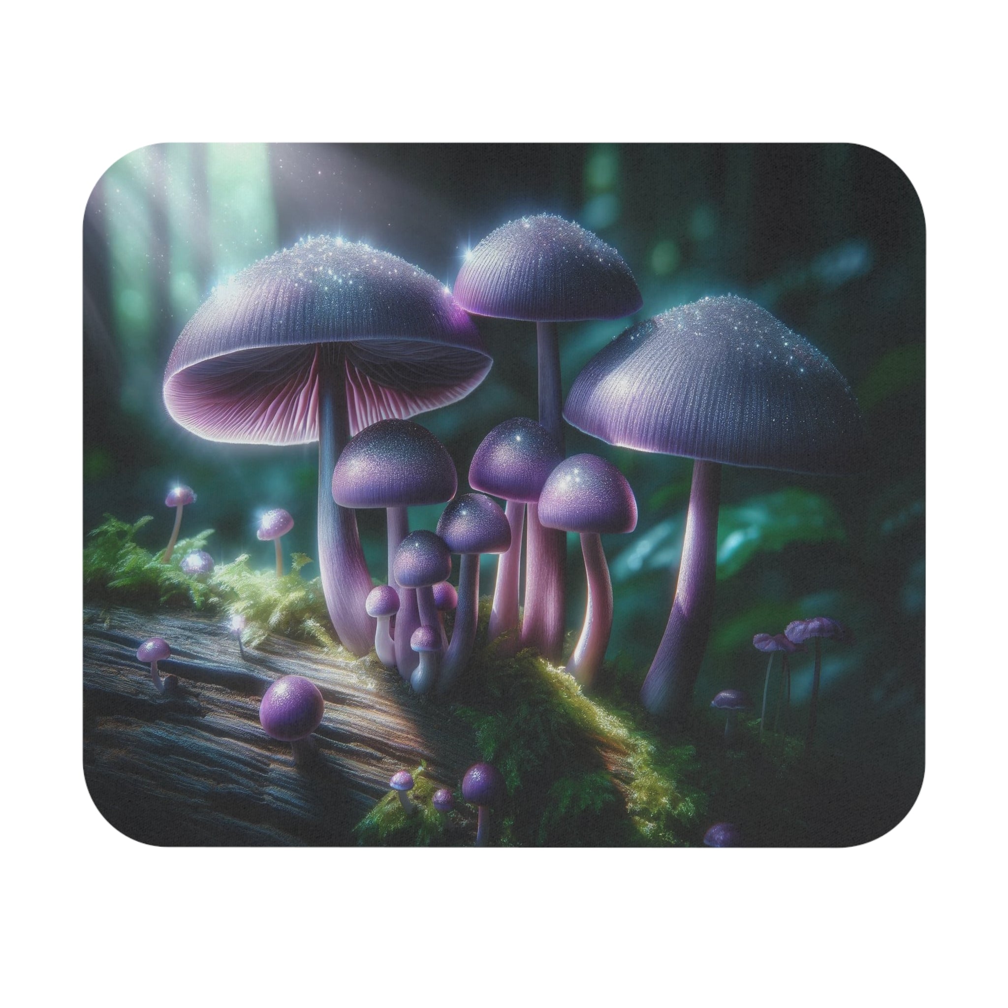 Allleftout Lavender Mushrooms - Mouse Pad (Rectangle)
