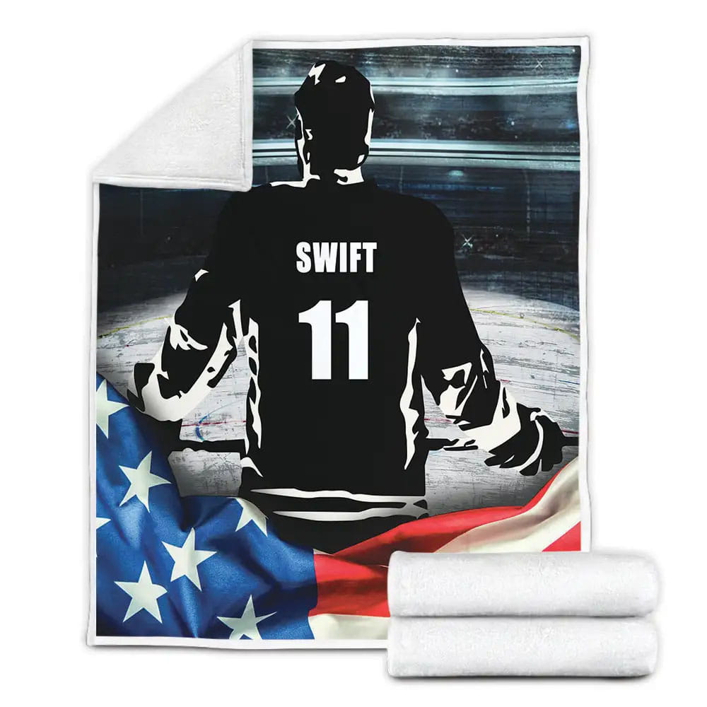 Petmytshirt Baseball Player Fleece Blanket Perfect 