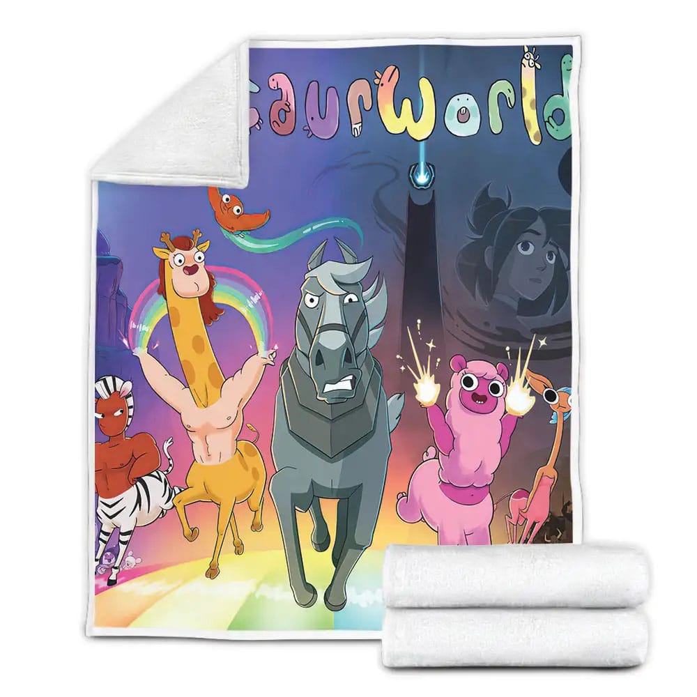 Centaurworld Main Characters Fleece Blanket Perfect 