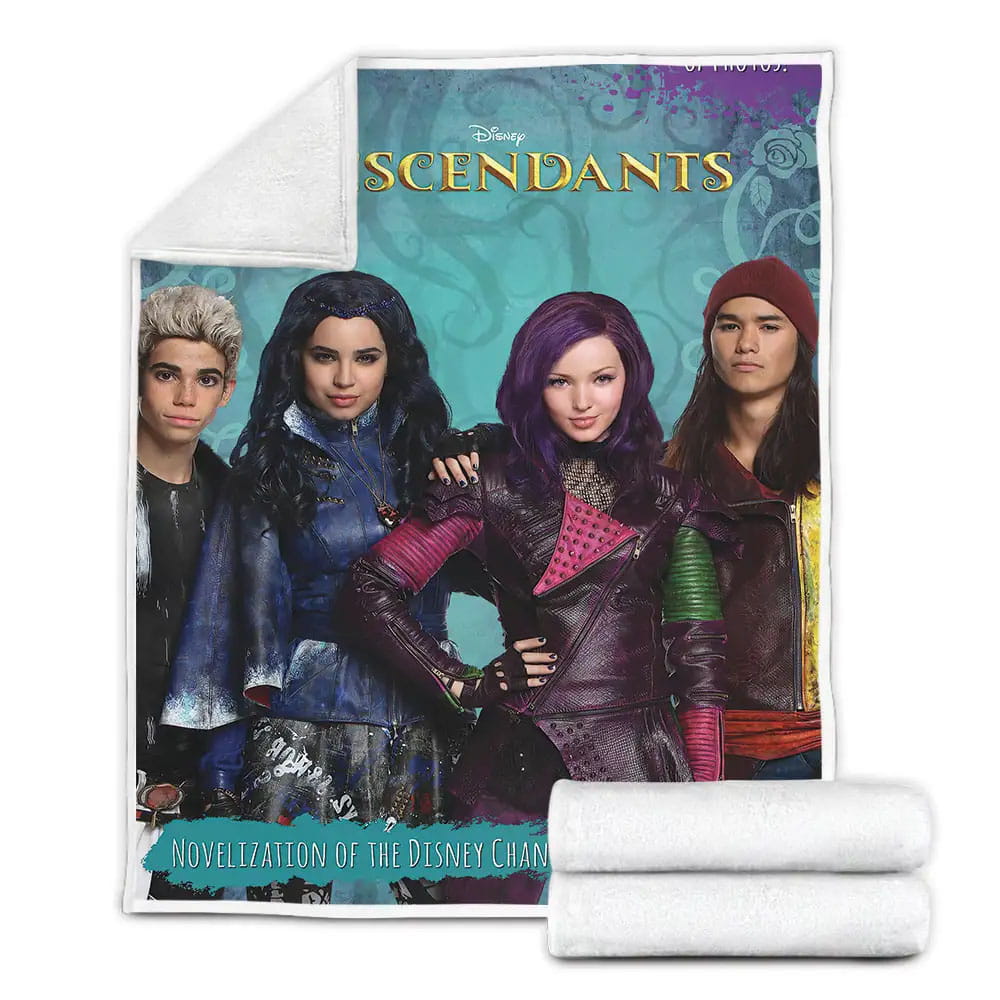 Disney Descendants Fleece Blanket Gift For Wife Husband Besties