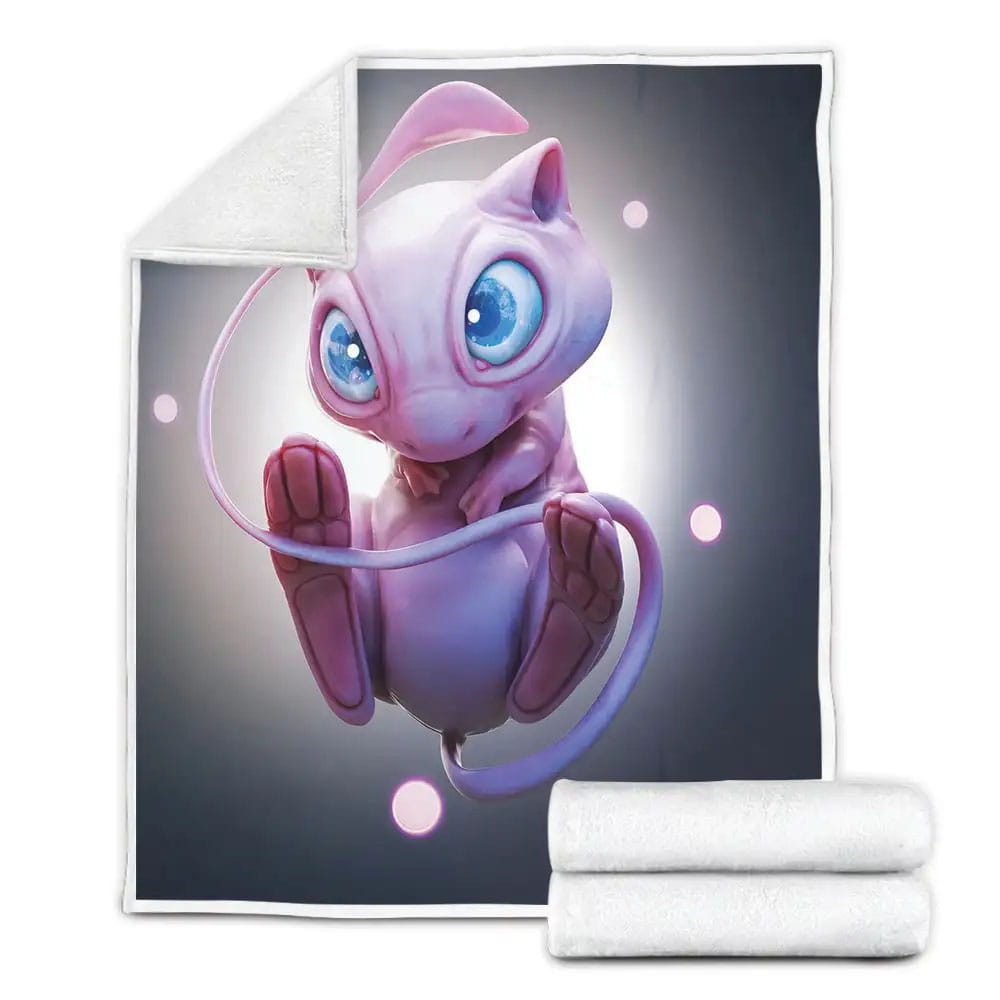 Pokemon Detective Pikachu Mew Fleece Blanket Perfect 
