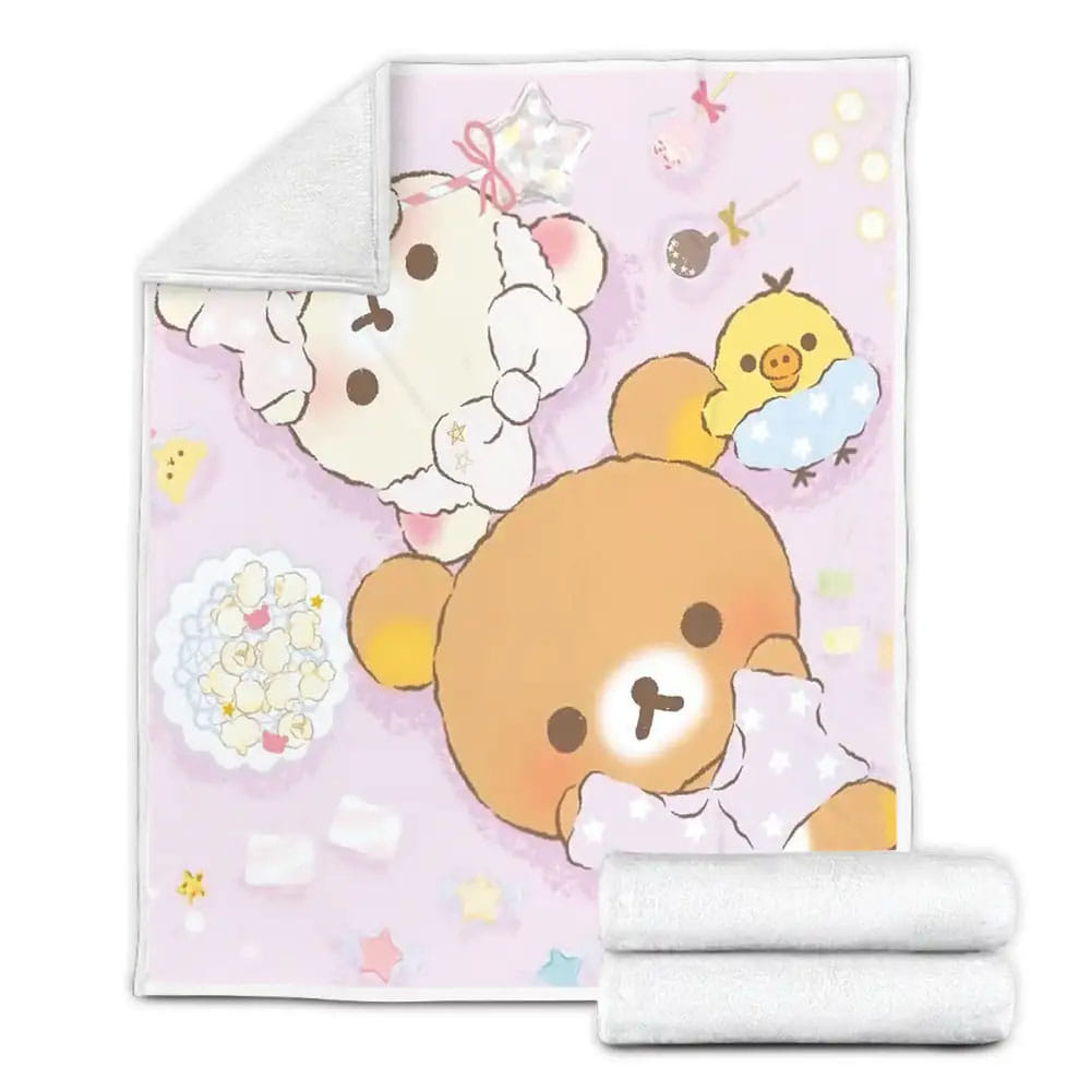 Rilakkuma Dream Pajama Partys Fleece Blanket Perfect 
