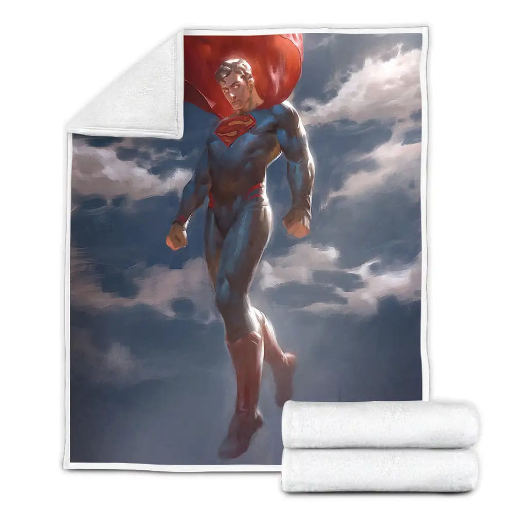 Superman Dc Comics Character Fleece Blanket Perfect 