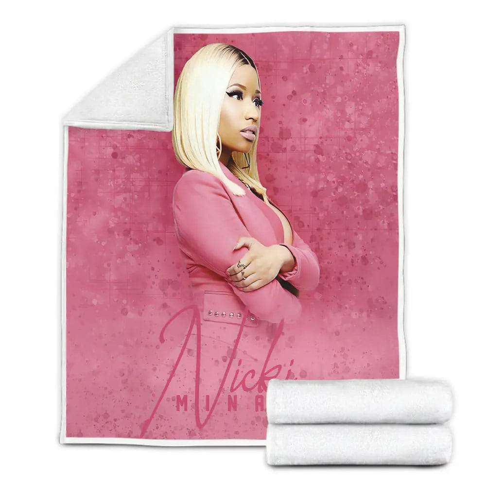 Nicki Minaj In Pink Fleece Blanket Gift For Wife Husband Besties