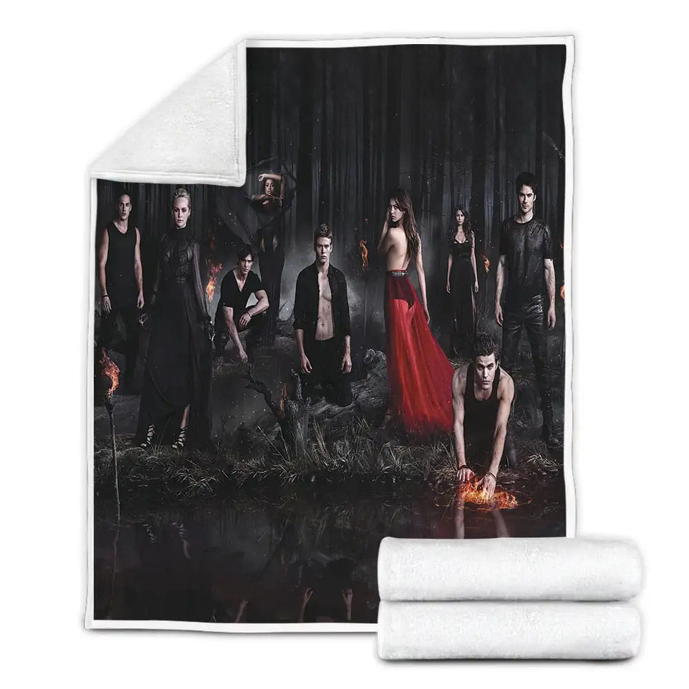 The Vampire Diaries Fleece Blanket Gift For Wife Husband Besties