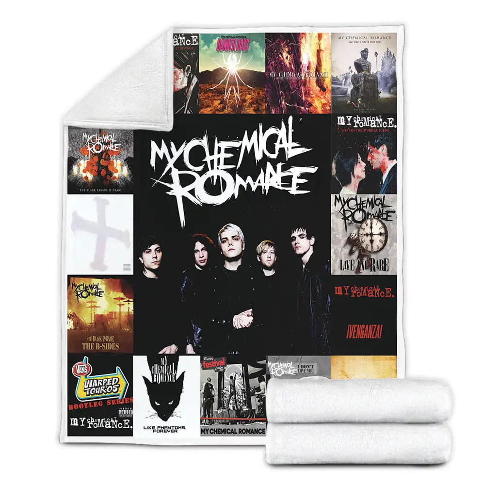 My Chemical Romance Fleece Blanket Gift For Wife Husband Besties