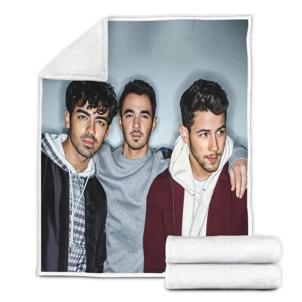 Jonas Brothers 2019 Fleece Blanket Gift For Wife Husband Besties