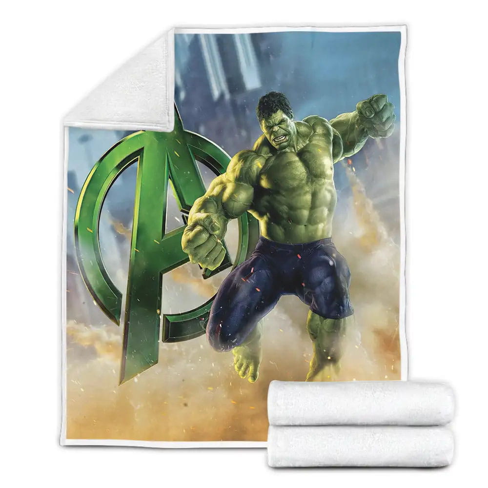 Hulk Fleece Blanket Gift For Christmas Thanksgiving Halloween