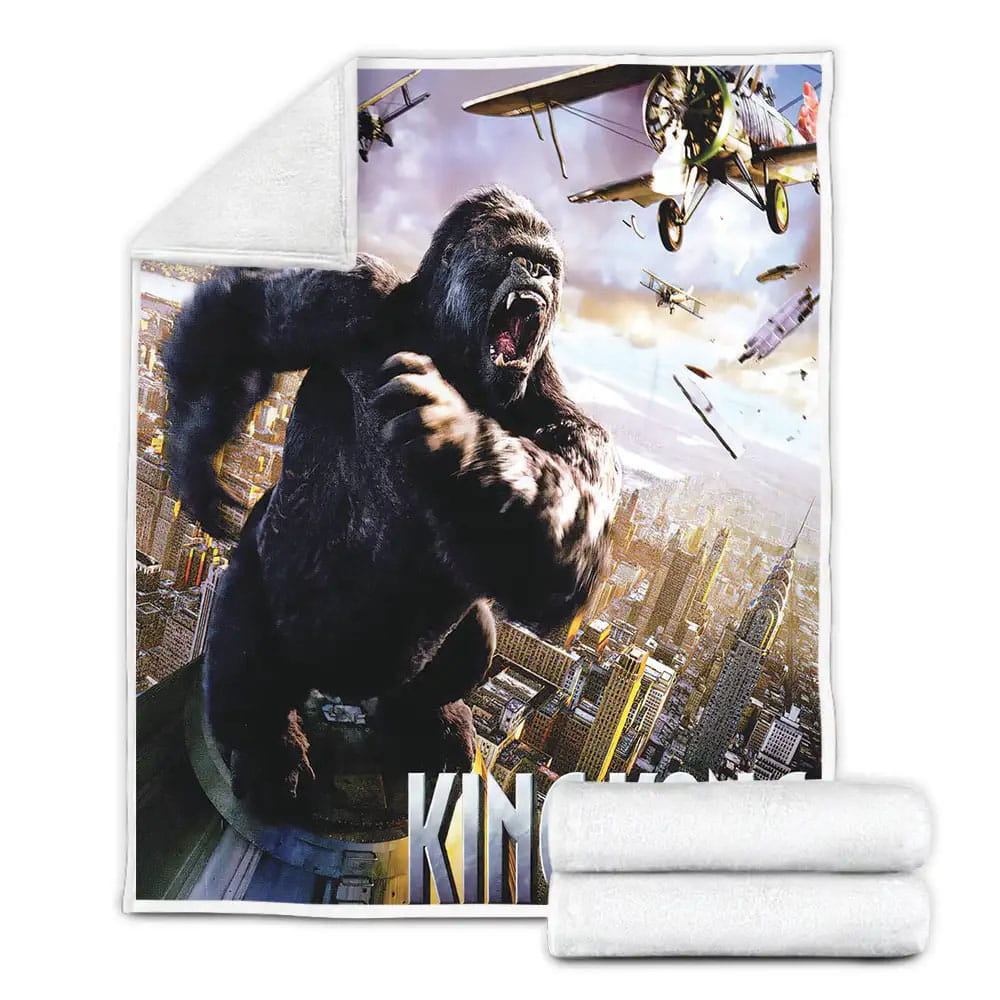 King Kong 2005 Movie Poster Fleece Blanket Perfect 