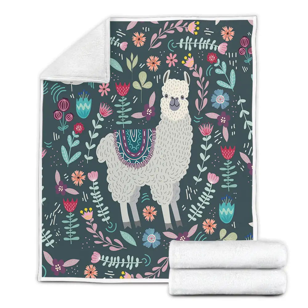 Llama A Sweat Dream Fleece Blanket Gift For Wife Husband Besties