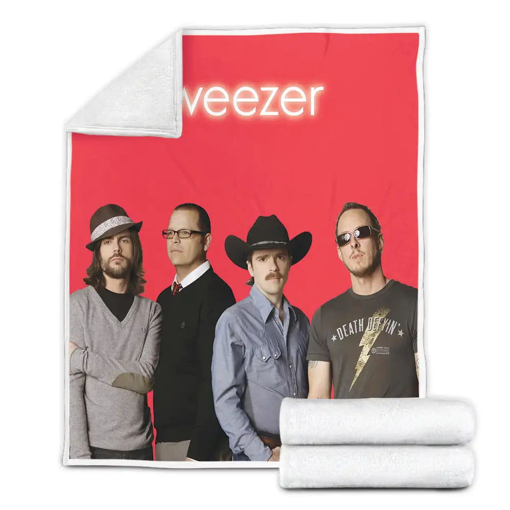 The Red Album Weezer Fleece Blanket Gift For Wife Husband Besties