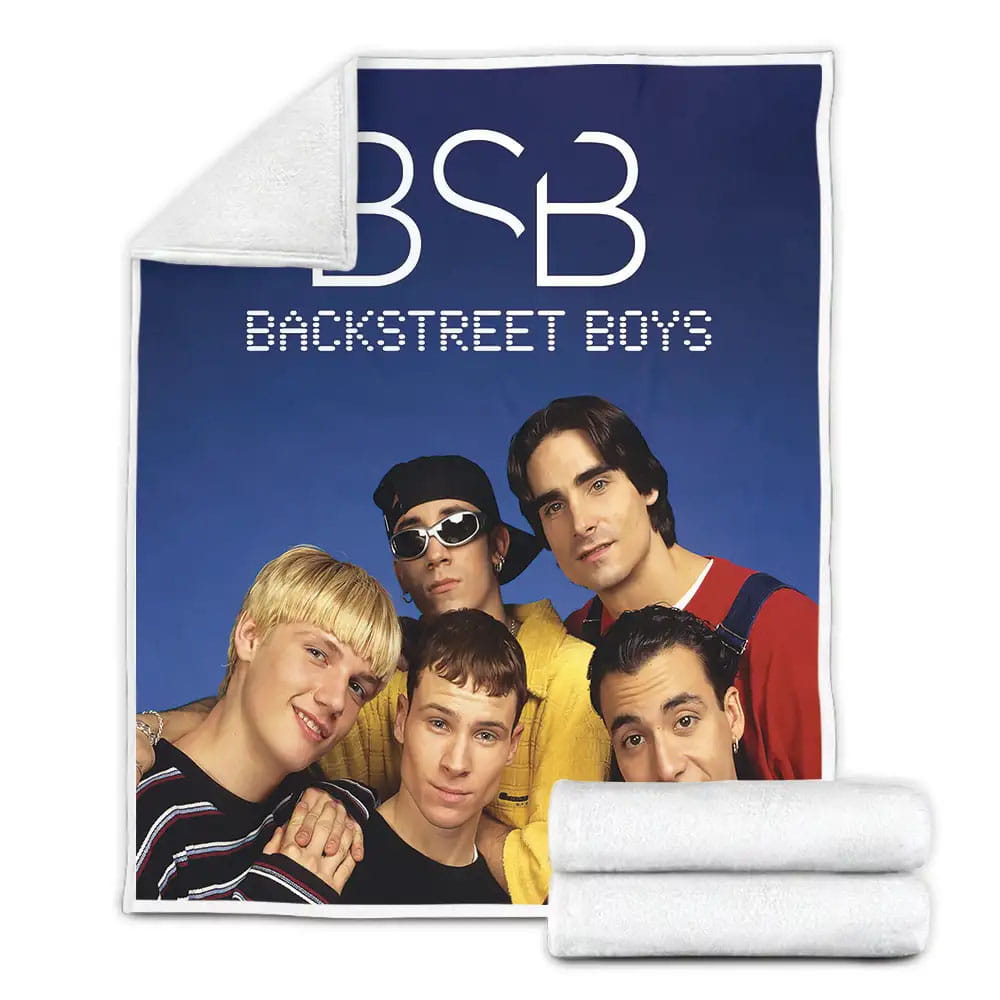 Backstreet Boys 90s Wallpaper Fleece Blanket Perfect 