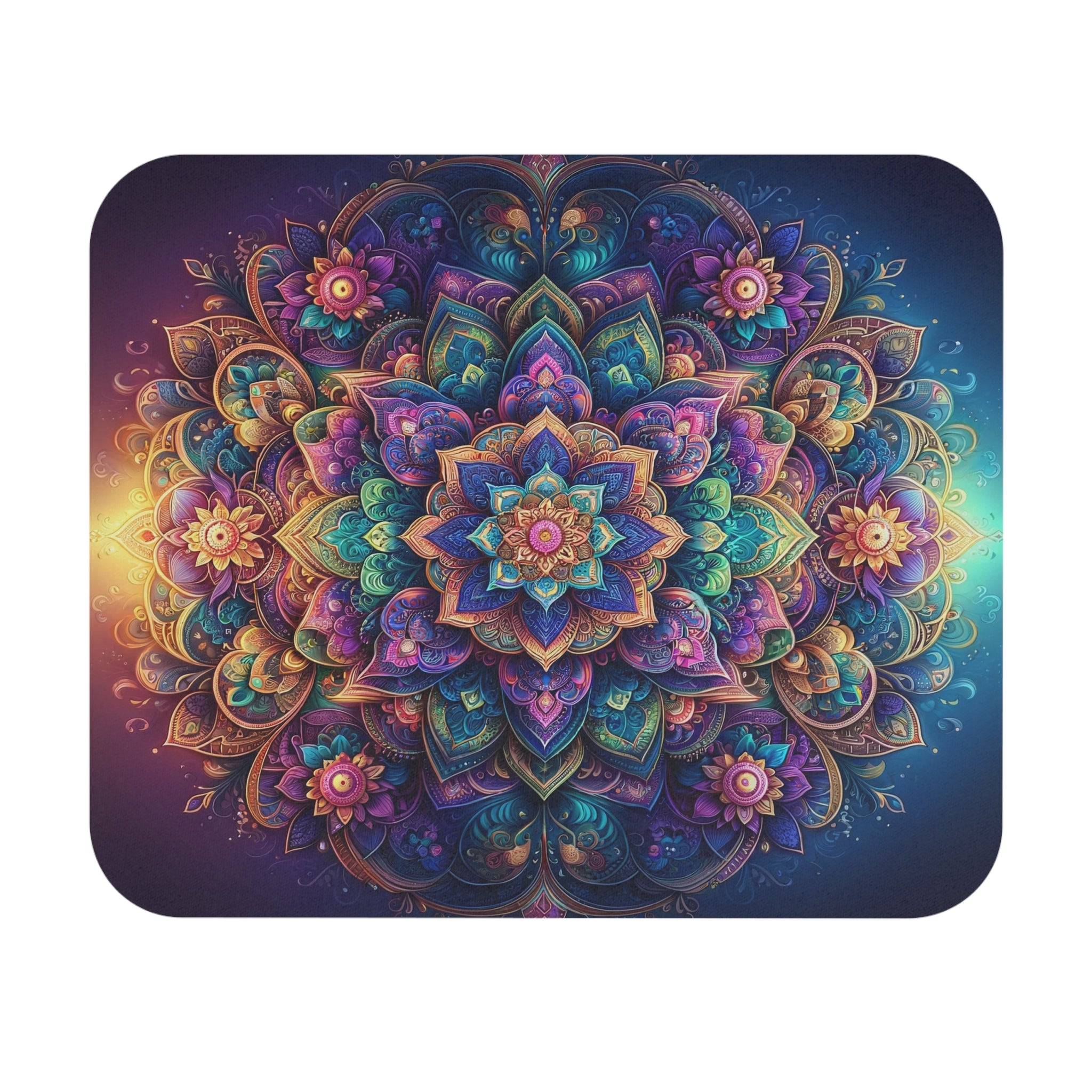 Allleftout Purple Mandala - Mouse Pad (Rectangle)