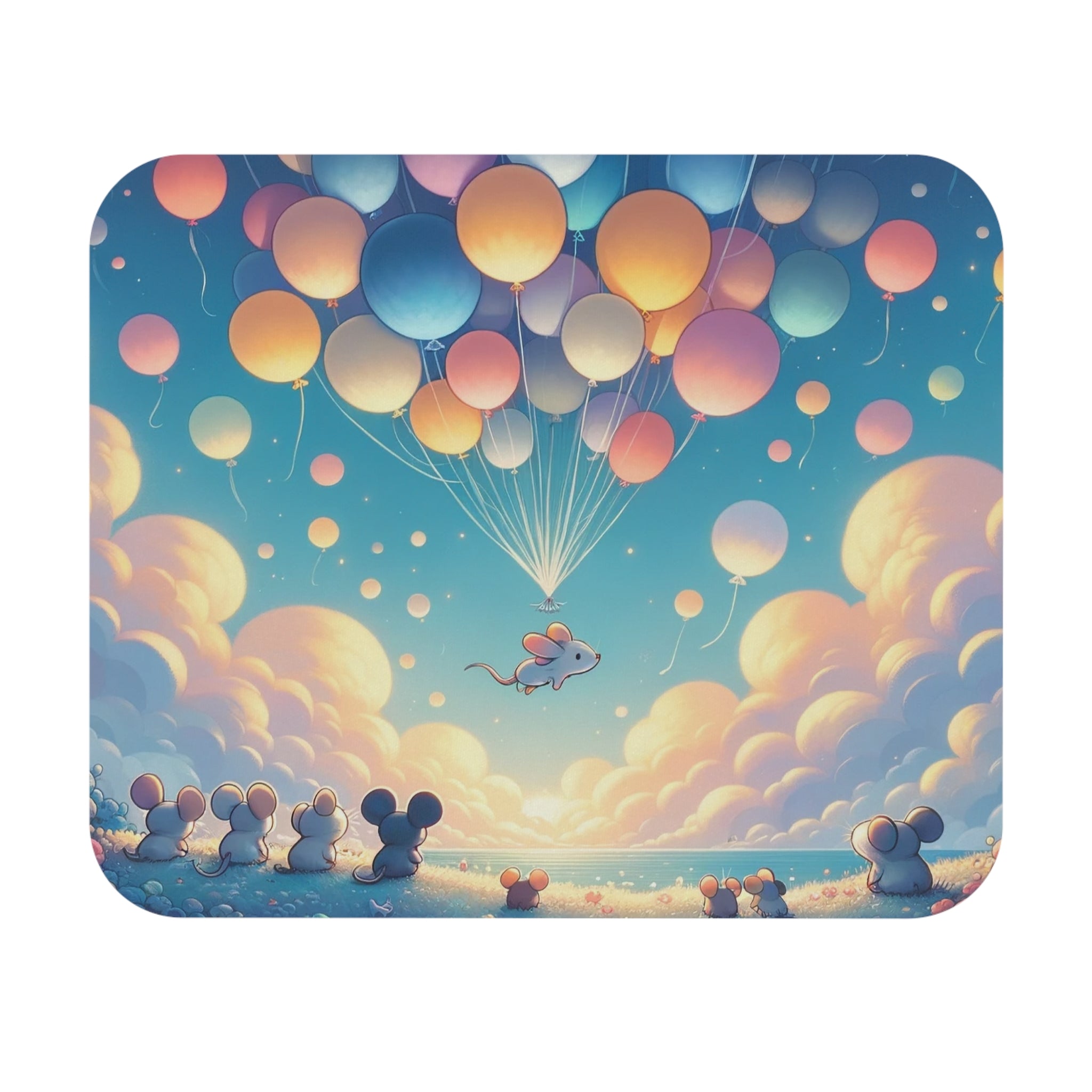 Allleftout Mice And Balloons - Mouse Pad (Rectangle)
